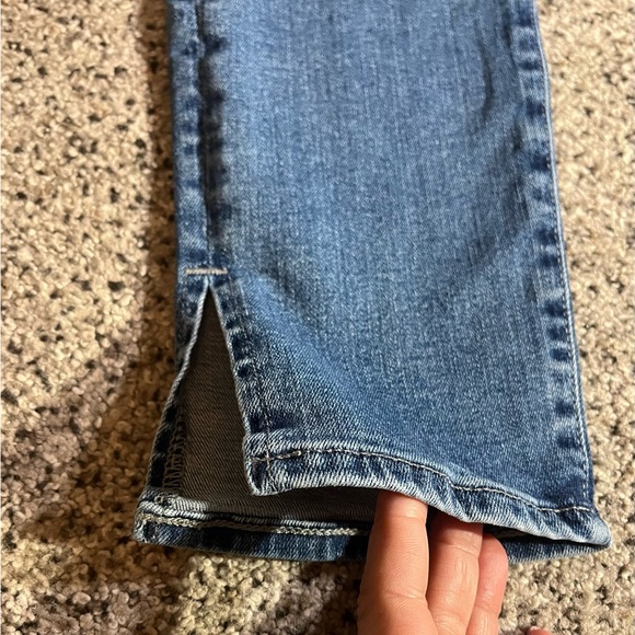 AG Adriano Goldschmied Women’s Blue The Farrah Skinny Ankle Cuff Slit Jeans 29 - Picture 7 of 16